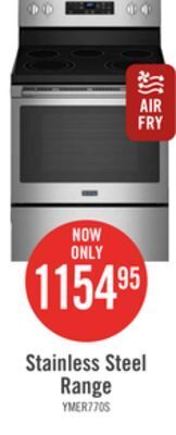 The Brick Maytag 5.3 cu. ft. electric range with air fry - ymer7700lz offer