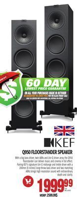 Centre Hi-Fi Kef q950 floorstander speaker offer