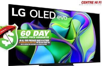 Centre Hi-Fi Lg oled evo c3 4k smart tv 2023 offer