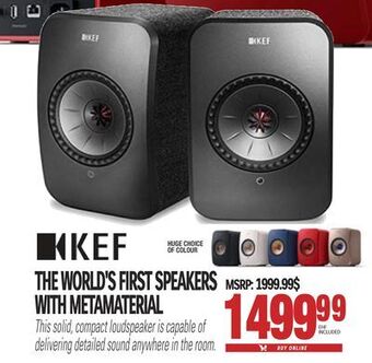 Centre Hi-Fi Kef the world's first speakers with metamaterial offer