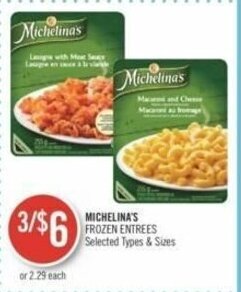 Shoppers Drug Mart MICHELINA'S FROZEN ENTREES offer