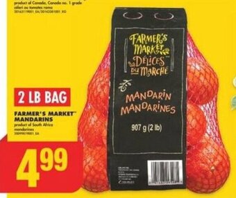 No Frills FARMER'S MARKET MANDARINS offer
