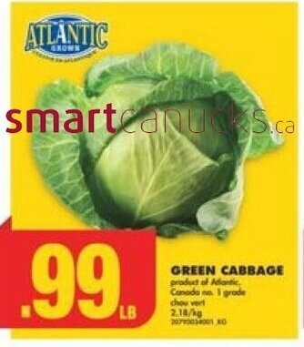 No Frills GREEN CABBAGE offer