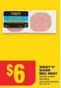 No Frills ZIGGY'S SLICED DELI MEAT offer