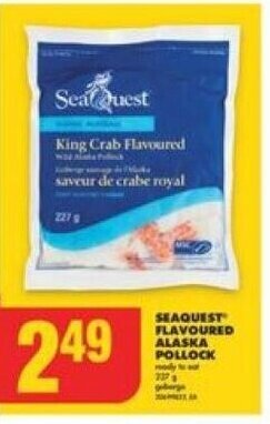 No Frills SEAQUEST FLAVOURED ALASKA POLLOCK offer