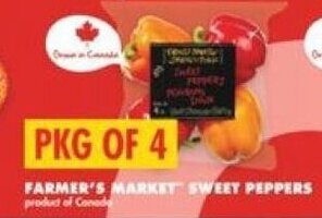 No Frills FARMER'S MARKET SWEET PEPPERS offer