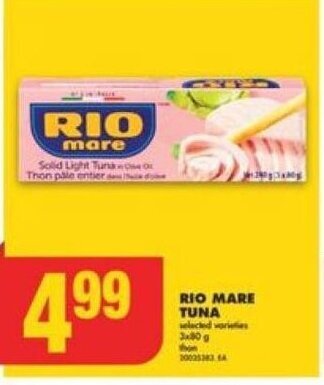 No Frills RIO MARE TUNA offer