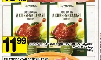 Supermarché PA Confit Duck Legs offer