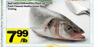 Supermarché PA Fresh Cleaned Mediterranean Bass offer