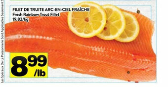 Supermarché PA Fresh Rainbow Trout Fillet offer