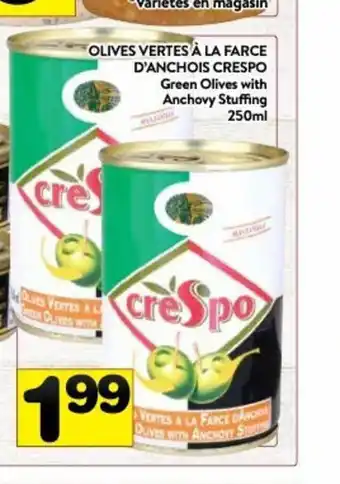 Supermarché PA Green Olives With Anchovy Stuffing offer