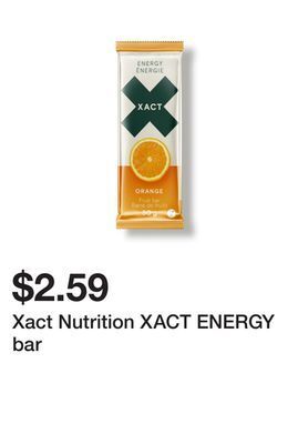 Xact nutrition xact energy bar