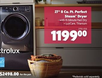 Home Hardware 27 8 cu. ft. perfect steam dryer offer