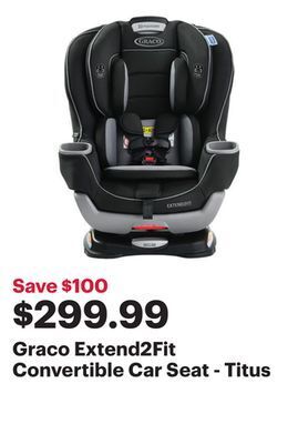 Best Buy Graco extend2fit convertible car seat - titus offer