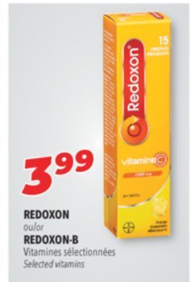 Familiprix Redoxon or redoxon-b selected vitamins offer