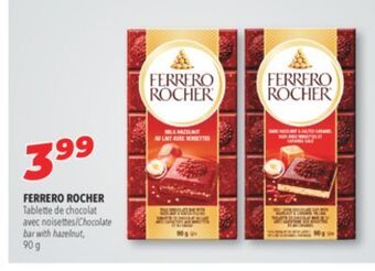 Familiprix Ferrero rocher chocolate bar with hazelnut offer