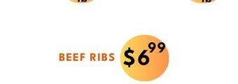 Food World Supermarket Beef ribs offer