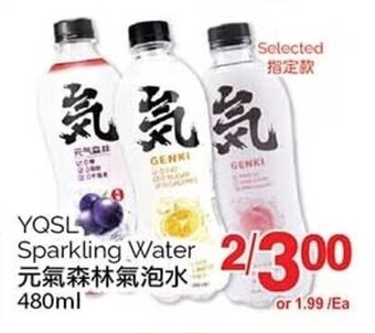 T&T Supermarket YQSL Sparkling Water 480ml offer
