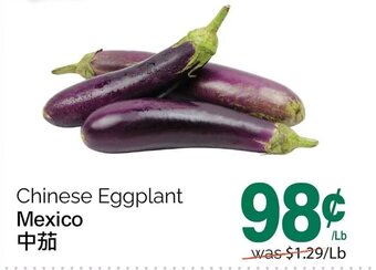 T&T Supermarket Chinese Eggplant offer