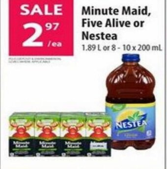 Minute Maid, Five Alive or Nestea