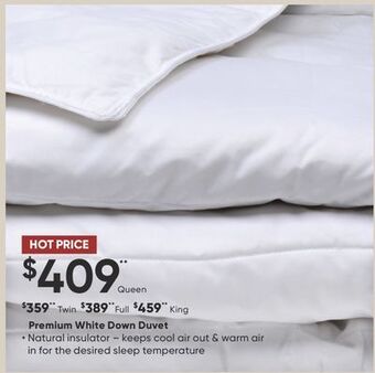 Dormez Vous Premium white down duvet offer