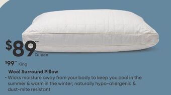Dormez Vous Wool surround pillow offer