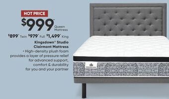 Dormez Vous Kingsdown studio clairmont mattress offer