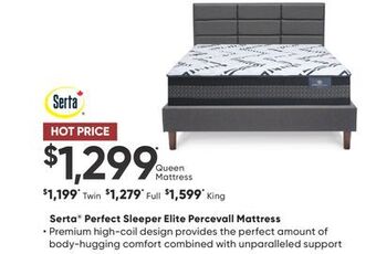 Dormez Vous Serta perfect sleeper elite percevall mattress offer