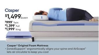Dormez Vous Casper original foam mattress offer