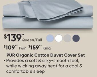 Dormez Vous Pür organic cotton duvet cover set offer