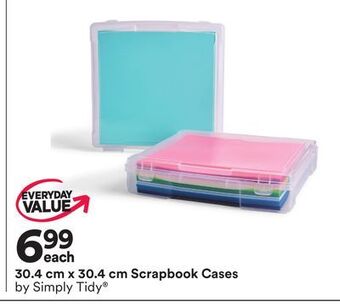 Michaels 30.4 cm x 30.4 cm scrapbook cases by simply tidy offer