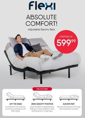 Meubles RD Adjustable electric bed offer
