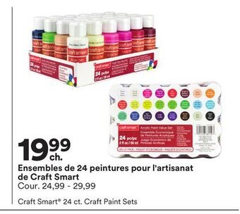 Michaels Ensembles de 24 peintures pour l'artisanat de craft smart offer