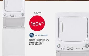 Meubles RD Ge appliances washer 4.4 cu ft dryer 5.9 cu ft offer