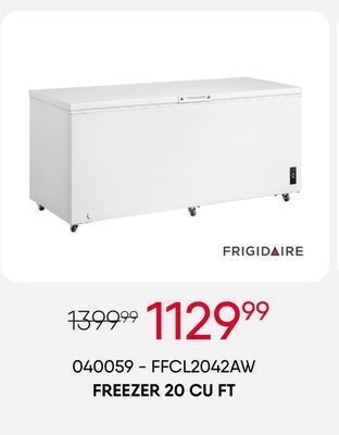 Meubles RD Frigidaire freezer 20 cu ft offer