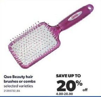 Real Canadian Superstore Quo Beauty hair brushes or combs offer