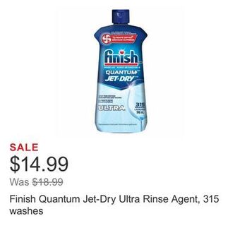 Costco Finish quantum jet-dry ultra rinse agent, 315 washes offer