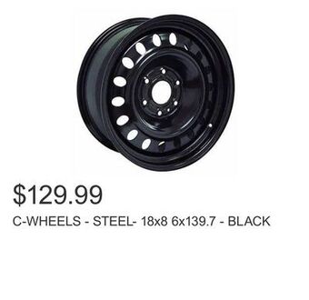 Costco C-wheels - steel- 18x8 6x139.7 - black offer
