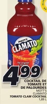 IGA Mott's tomato clam cocktail offer