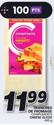 IGA Compliments cheese slices offer