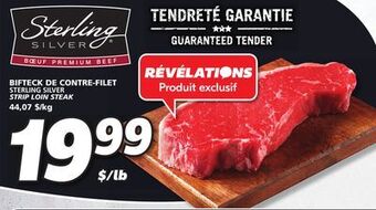 IGA Sterling silver strip loin steak offer