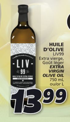 IGA Liv99 extra virgin olive oil offer