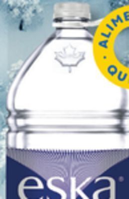 IGA Eska natural spring water or demineralized water offer