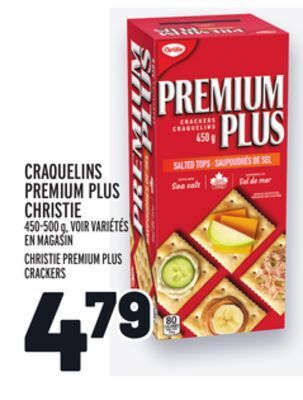 Metro Craquelins premium plus christie | christie premium plus crackers offer