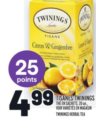 Metro Tisanes twinings | twinings herbal tea offer