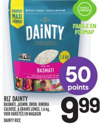 Metro Riz dainty | dainty rice offer