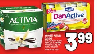 Metro Yogourt activia danone | danone activia yogurt offer