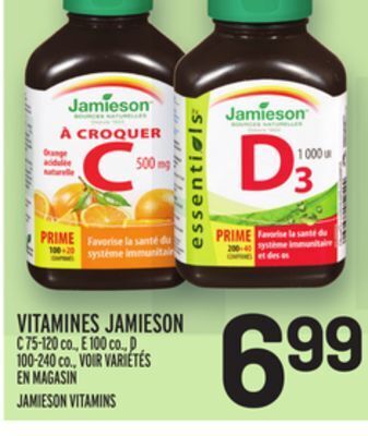 Metro Vitamines jamieson | jamieson vitamins offer