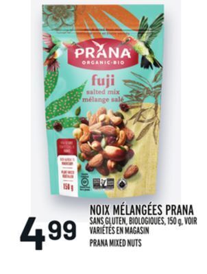 Metro Noix mélangées prana | prana mixed nuts offer