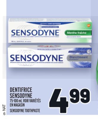 Metro Dentifrice sensodyne | sensodyne toothpaste offer